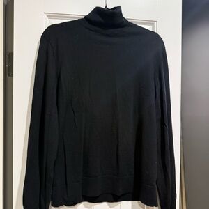 Theory Men's Classic Black Turtleneck Sweater